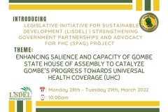 Enhancing Salience and Capacity of Gombe SHoA to Catalyse Gombe progress Towards UHC-19