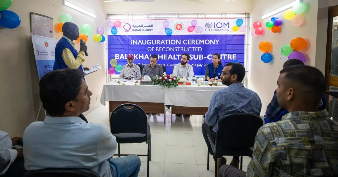 IOM, Qatar Charity reconstruct health facility in Cox’s Bazar