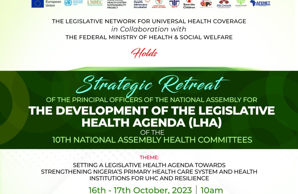 10th National Assembly Legislative Health Agenda