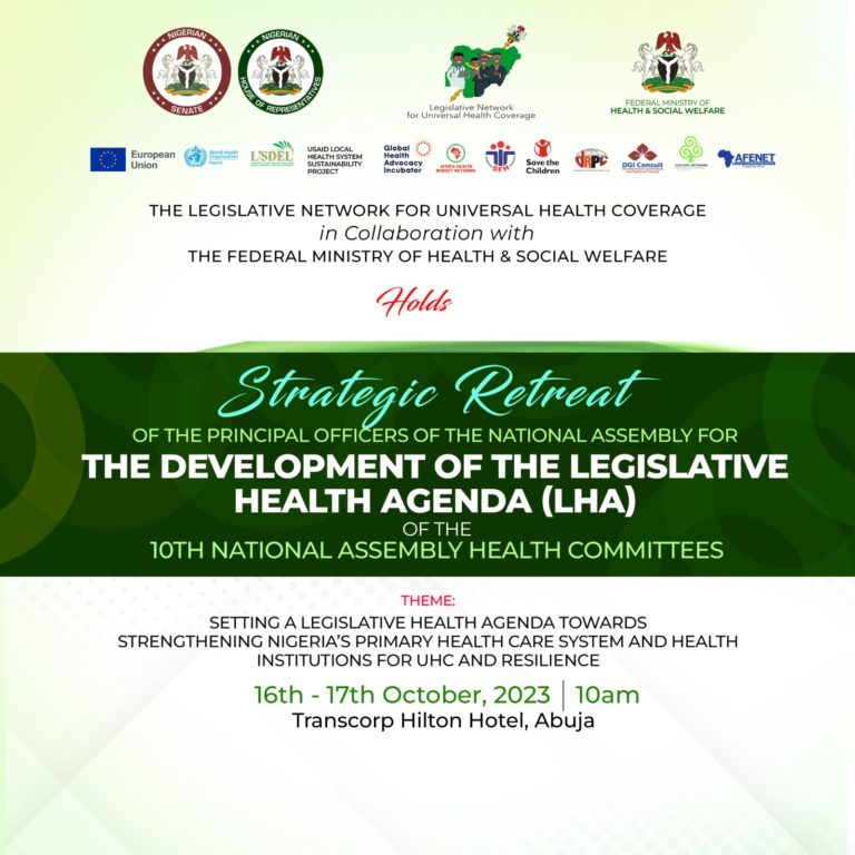 10th National Assembly Legislative Health Agenda