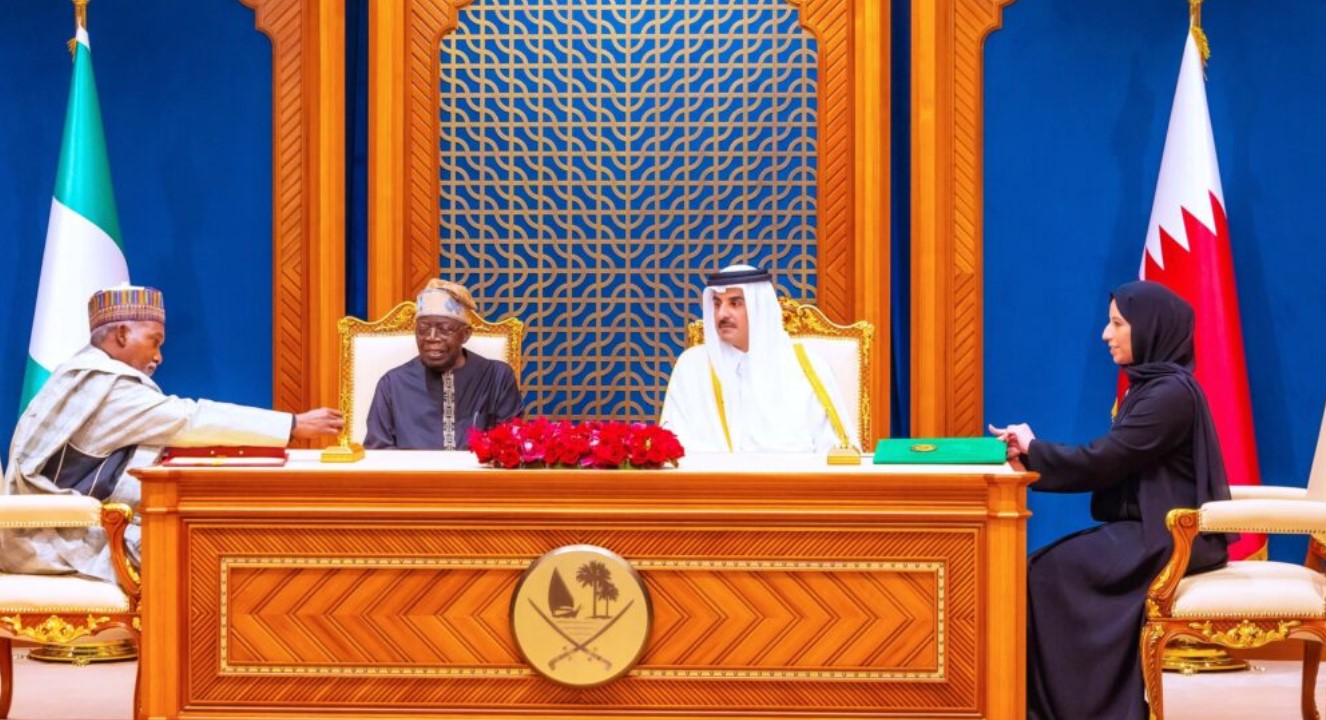 In Doha, Nigeria’s Tinubu, Qatar Emir Al-Thani Sign Agreements Across Education, Mining, Tourism, Sports