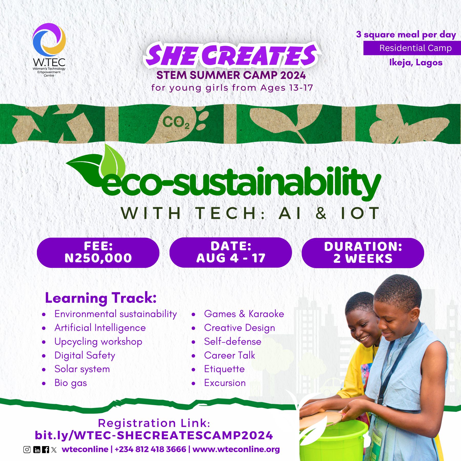 SHE CREATES Summer Camp Returns for Its 17th Edition in Lagos | Aug 4th – 17th