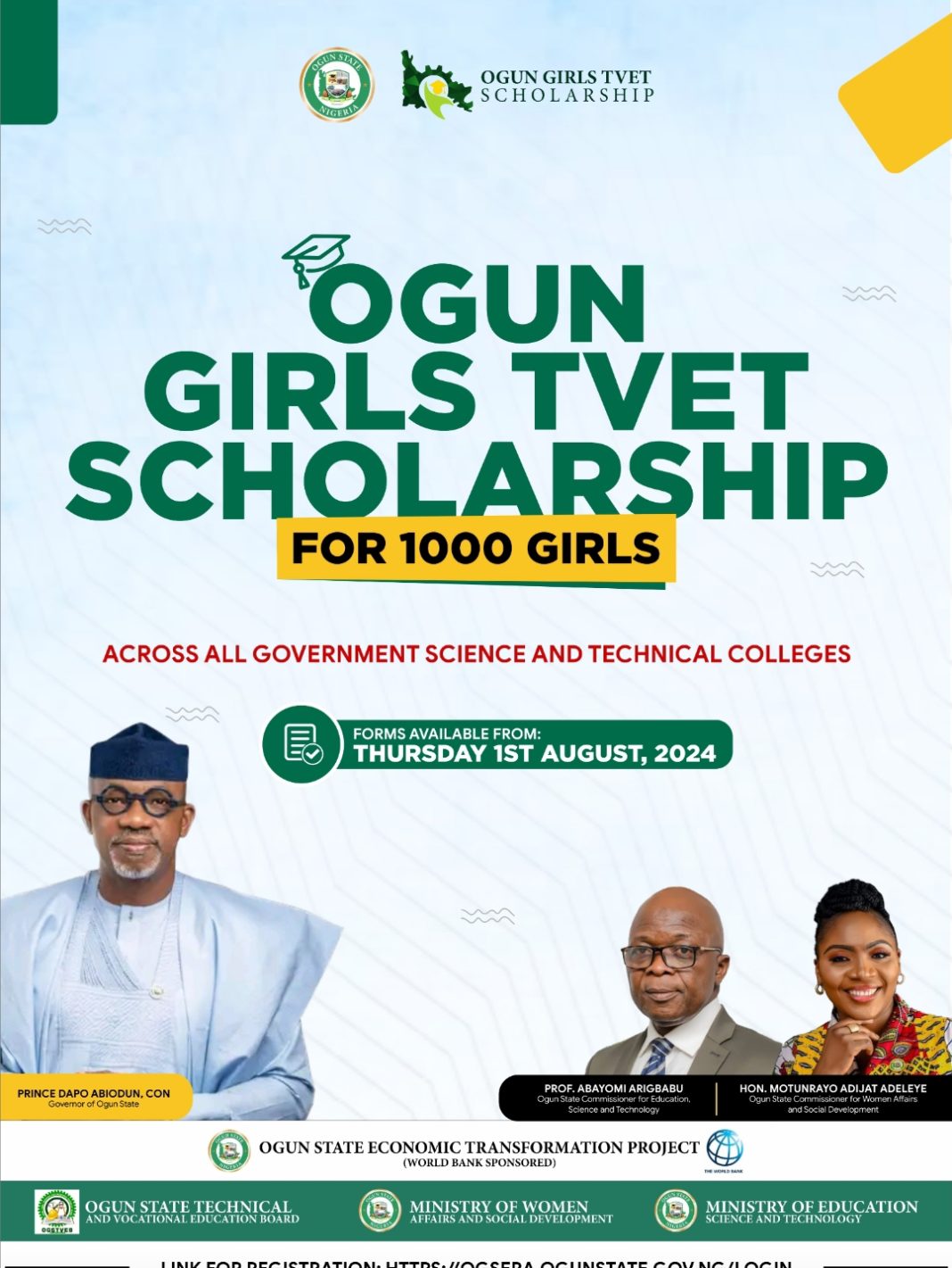 Ogun Govt. boosts female participation in technical trades with scholarship initiative